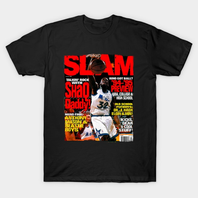 SHAQ - SLAM T-Shirt by Buff Geeks Art